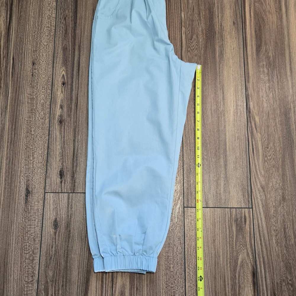 Halara Light Blue NWOT High Waisted Pleated Pants Elastic Waist  S Petite - Picture 6 of 9